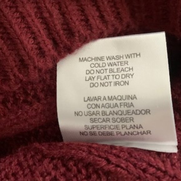 Turtle-Neck Cable Knit Sweater Dress - Picture 7 of 7